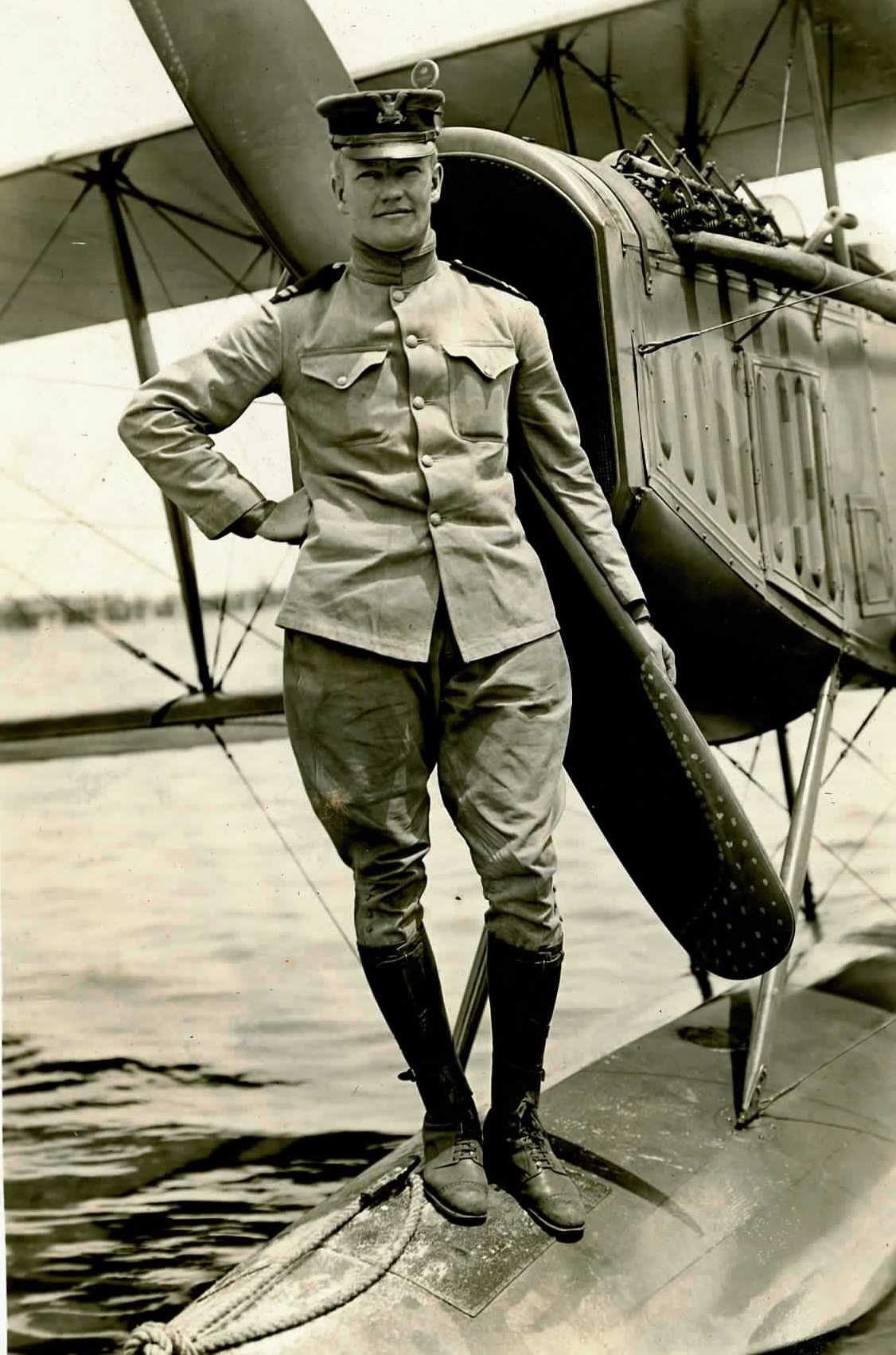 Second Lieutenant Philip Eaton photographed at the U.S. Navy’s flight training school in Pensacola, Florida. (Courtesy of the Coast Guard Aviation Association) Second Lieutenant Philip Eaton photographed at the U.S. Navy’s flight training school in Pensacola, Florida. (Courtesy of the Coast Guard Aviation Association)